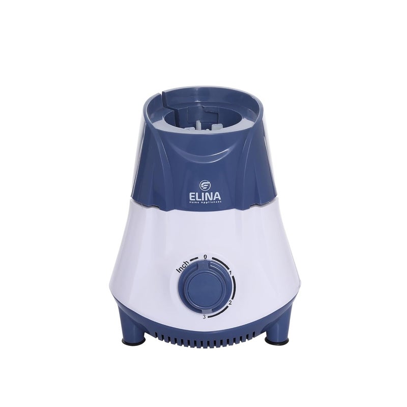 Elina Powerful 750W Silent Copper Motor Mixer Grinder | 3 Jars: Liquidizing Jar (1.25L), Wet Grinding (0.8L) Chutney Jar (0.4L) | ISI Certified | 304 Grade SS Blade | 3 Speed with Whip | 1 Year - Image 3