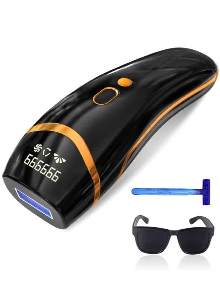 general إزالة الشعر بالليزر الكهربائية الدائمة للنساء والرجال 999999 ومضة جهاز إزالة الشعر في المنزل للوجه والساقين والذراعين وعلاج الجسم بالكامل - Image 2