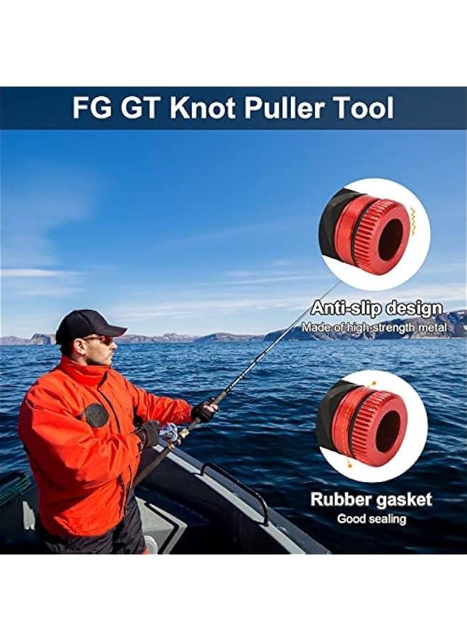 Generic - Line Spooler,Fg Knot Tool,Fishing Knot Puller Tool,Line Bobbin Knotter Spooling Knotting Device Pulling Rod Pull Drag Tools Tension Line Dragger For Freshwater Saltwater(red) - Image 1