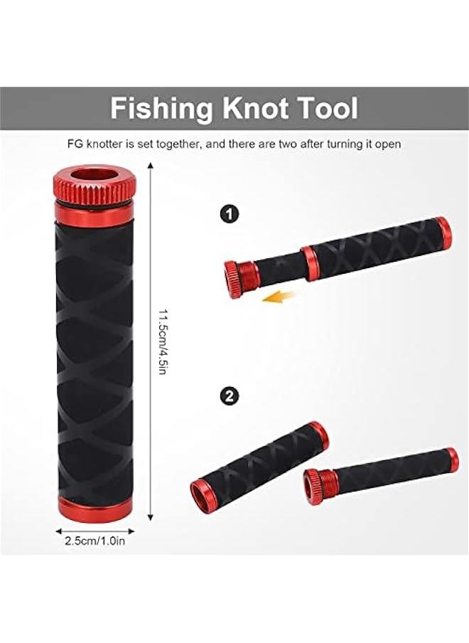 Generic - Line Spooler,Fg Knot Tool,Fishing Knot Puller Tool,Line Bobbin Knotter Spooling Knotting Device Pulling Rod Pull Drag Tools Tension Line Dragger For Freshwater Saltwater(red) - Image 1