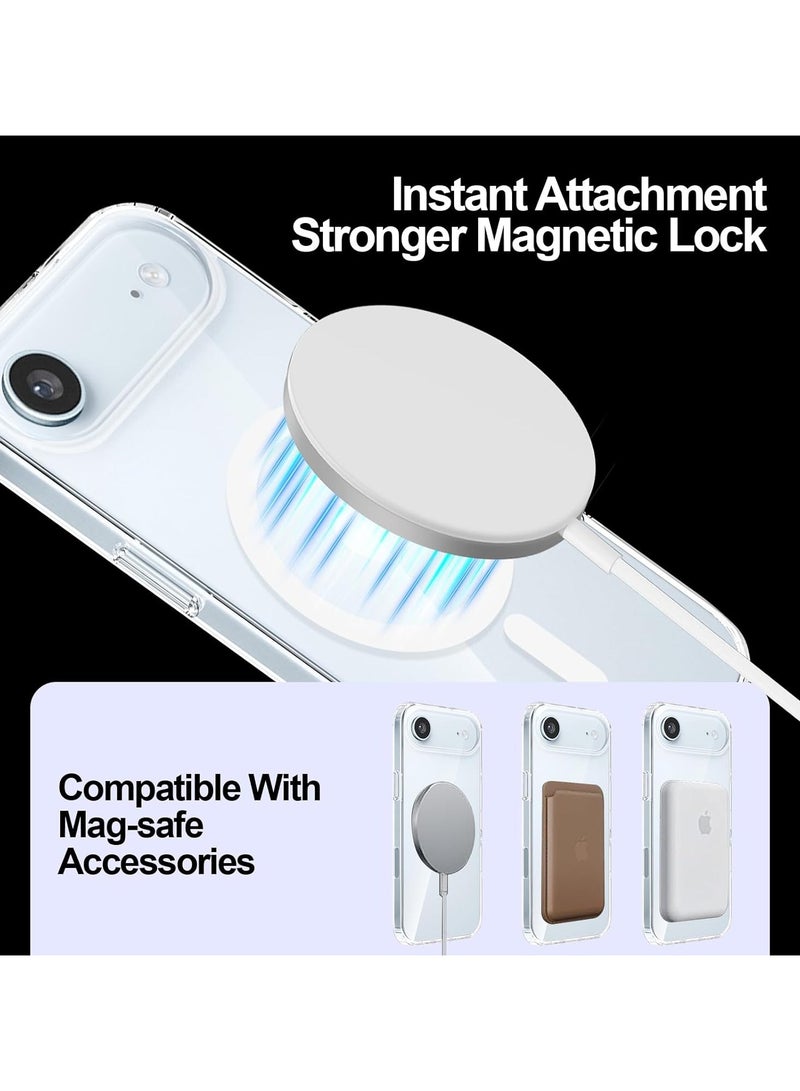 Denx Clear Magnetic Case for iPhone 17 Air, Compatible iphone 17 Air with MagSafe, Translucent Back  Shockproof Phone Cover. - Image 3