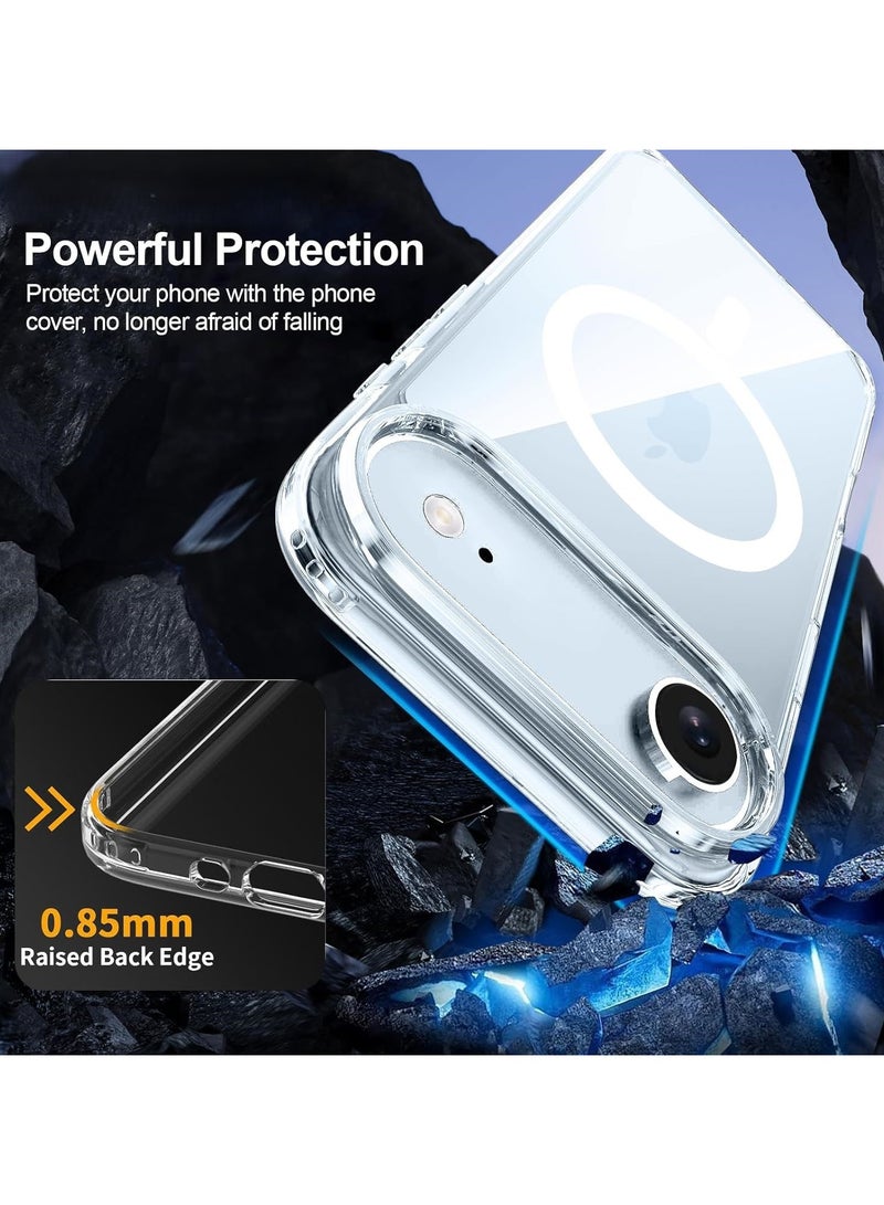 Denx Clear Magnetic Case for iPhone 17 Air, Compatible iphone 17 Air with MagSafe, Translucent Back  Shockproof Phone Cover. - Image 4