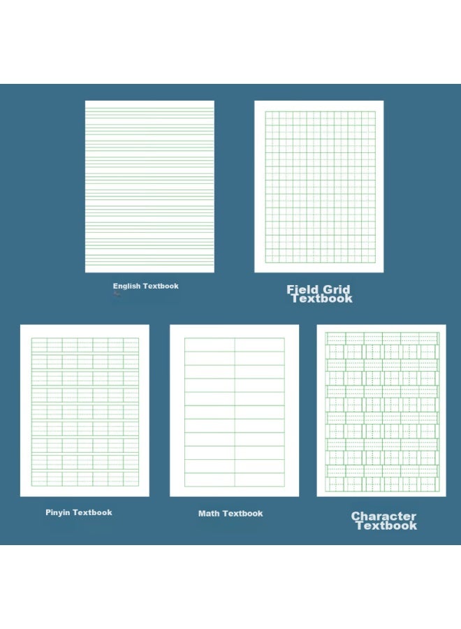 Simaa 10-pack 36k Pinyin Notebook For Primary School Students, Chinese Pinyin Notebook, Soft Copy Book, Practice Book, Notebook Stationery Xq36k1y - Image 2