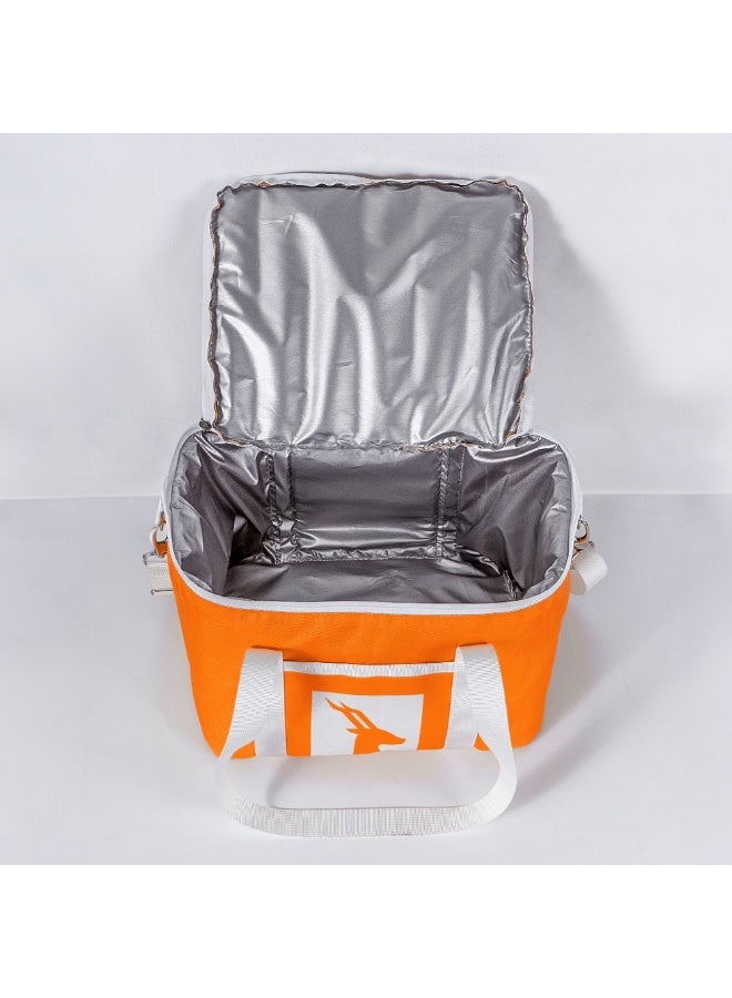 Insulated Cooler Bag 14L Large Capacity Thermal Lunch Bag Portable Picnic Cooler Tote Leak Resistant Food and Beverage Storage Bag for Beach Trips Camping Travel Outdoor Activities Family Gatherings Club and Daily Use - Image 4