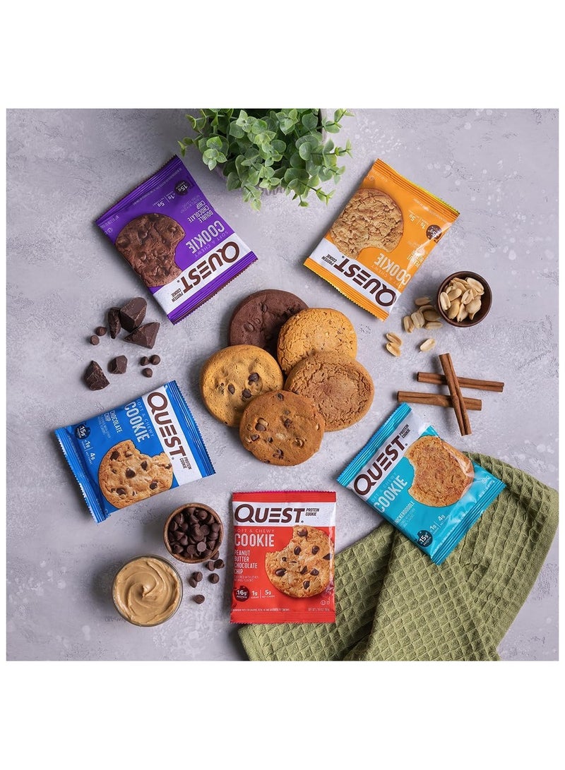 بسكويت بروتين برقائق الشوكولاتة - عالي البروتين وقليل الكربوهيدرات - 59 جرام، عبوة من 12 - Image 4