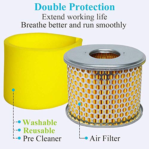 HOODELL Professional GX390 Air Filter, Compatible with Honda GX340 GX 390 11HP 13HP Engine 17210-ZE3-505 17210-ZE3-010 Air Filter - Image 4