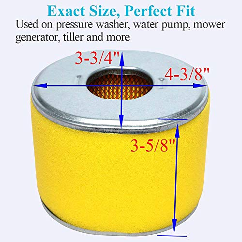 HOODELL Professional GX390 Air Filter, Compatible with Honda GX340 GX 390 11HP 13HP Engine 17210-ZE3-505 17210-ZE3-010 Air Filter - Image 3