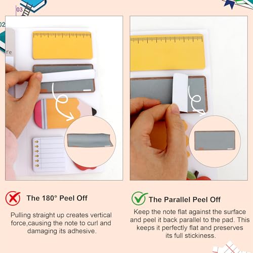 Bluckincle Teacher Appreciation Gifts,Teacher Sticky Notes for Thank You Graduation Last Day of School End of Year Back to School from Students,Cute Post it Note Deals Supplies for Classroom Office - Image 2