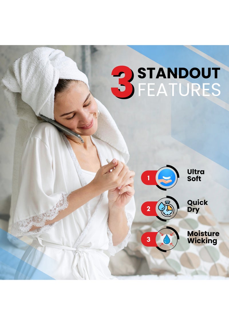 Infinitee Xclusives Premium Sand Bath Towels Set - [Pack of 8] 100% Cotton Highly Absorbent 2 Bath Towels, 2 Hand Towels and 4 Washcloths - Luxury Hotel & Spa Quality Bath Towels for Bathroom by Infinitee Xclusives  - Image 4