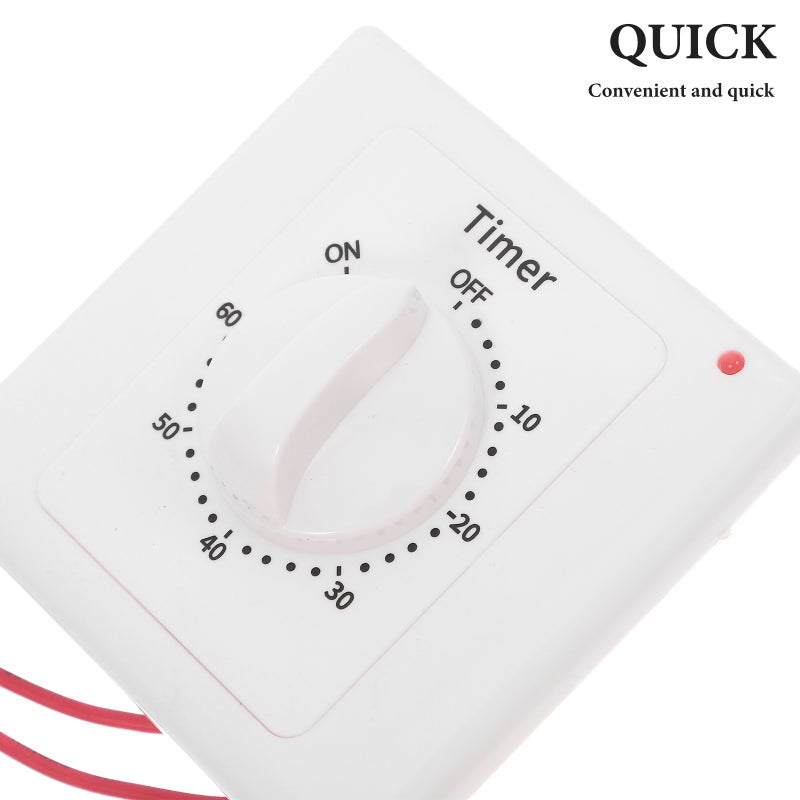 2pcs Switch for Indoor Use Mechanical Timer Switch for Lights with Timer Outlet Timer for Electrical Appliances Function Included - Image 2