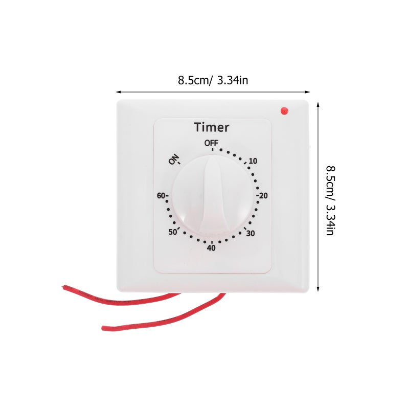 2pcs Switch for Indoor Use Mechanical Timer Switch for Lights with Timer Outlet Timer for Electrical Appliances Function Included - Image 4