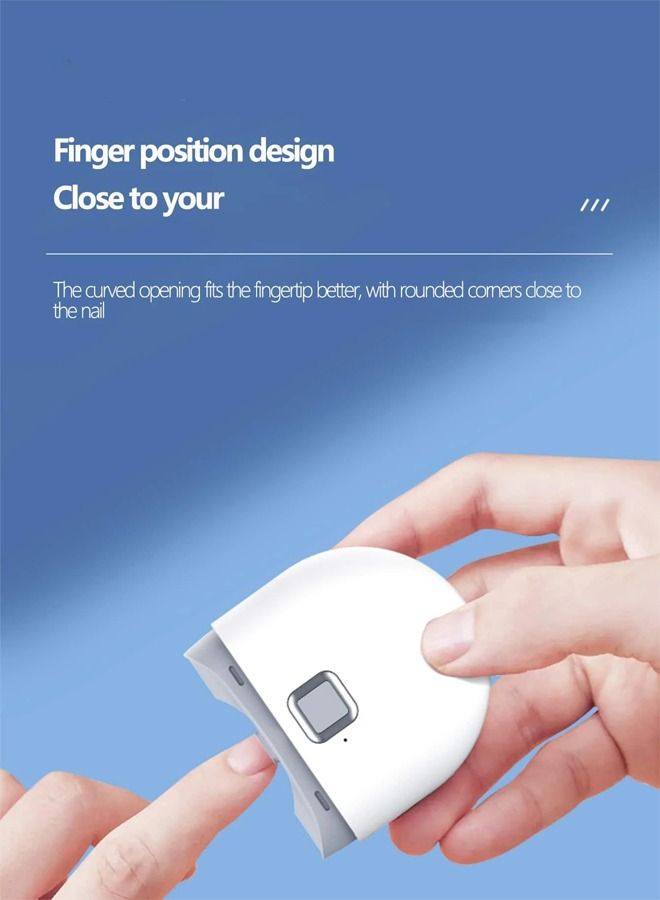 Rechargeable Electric Nail Clippers Automatic Safe Professional Nail Nipper Nail File Scissors Manicure for Thick Nails User-Friendly Nail Trimmer for Babies Seniors and Adults - Image 5