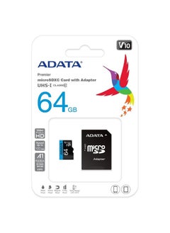 ADATA Premier 64GB Memory Card MicroSDHC/SDXC UHS-I Class 10 V10 A1 with Adapter | Waterproof, Shockproof, X-ray proof, and Anti-static  - Image 4