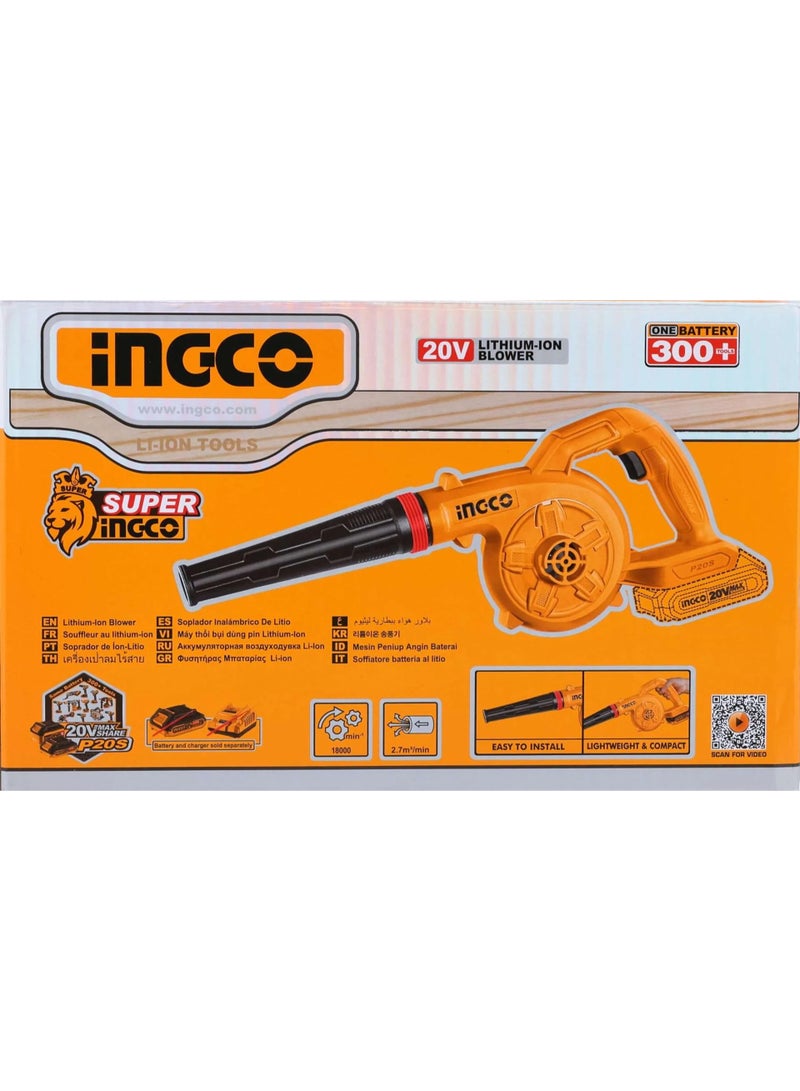 Ingco Cordless blower 20V CABLI20028 - Image 1
