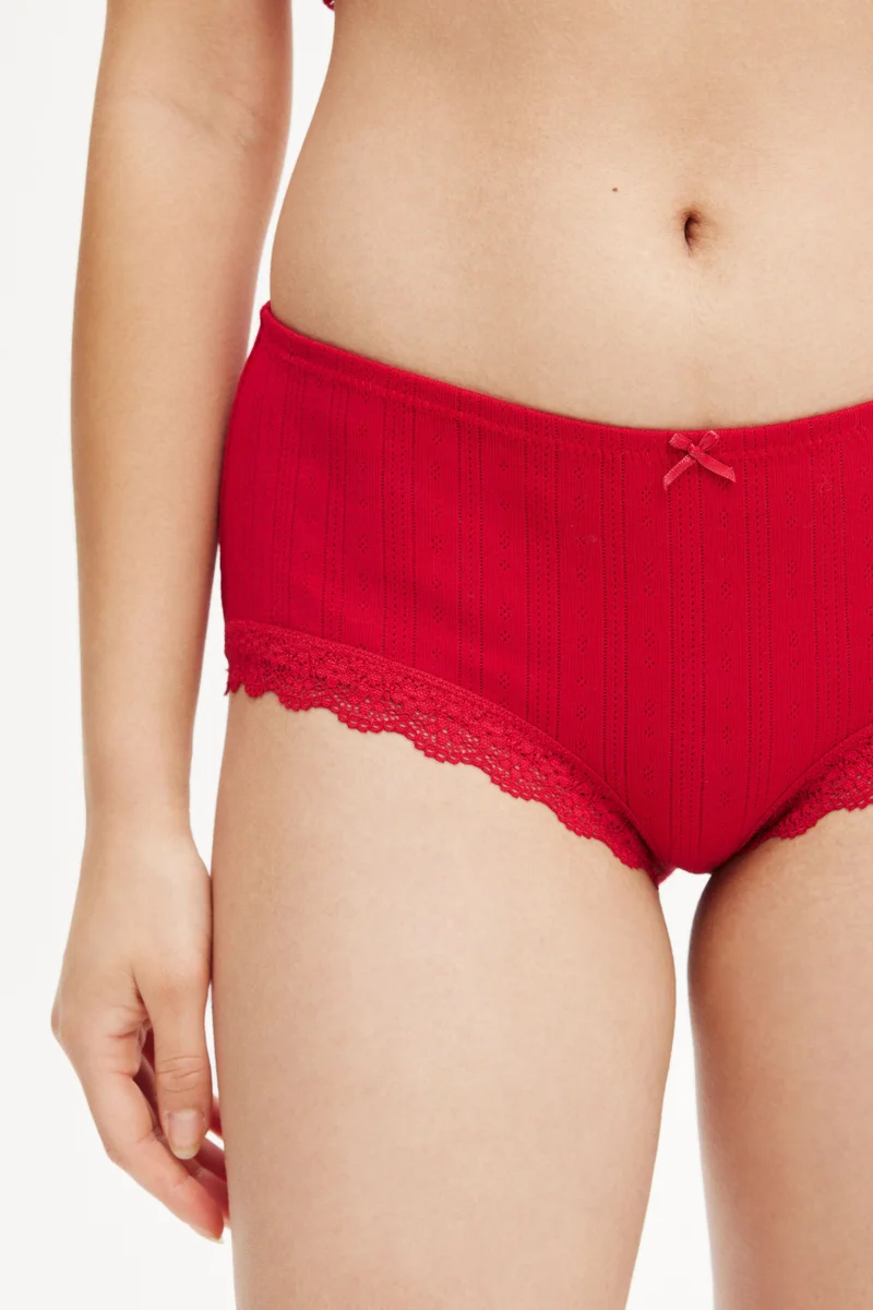 Body Organic Cotton Lace Boyshort