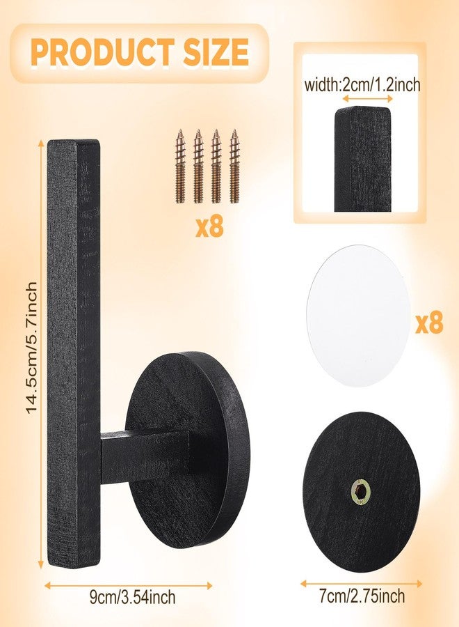 كويكاي مشابك ستائر خشبية من كويكاي، مشابك ستائر ذاتية اللصق، حامل مشابك ستائر على شكل حرف L، مشابك سحب، مشابك ستائر لتزيين نوافذ المنزل والمكتب (4) - Image 4