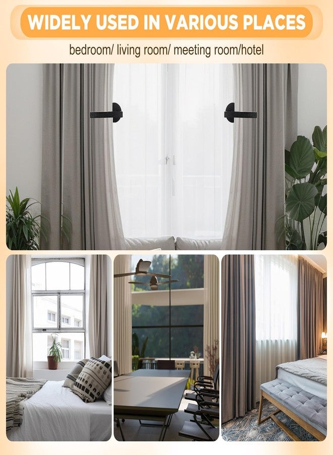 كويكاي مشابك ستائر خشبية من كويكاي، مشابك ستائر ذاتية اللصق، حامل مشابك ستائر على شكل حرف L، مشابك سحب، مشابك ستائر لتزيين نوافذ المنزل والمكتب (4) - Image 5