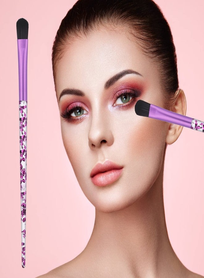 ولهيف مجموعة فرش مكياج العيون WLLHYF المحمولة، 4 قطع، مجموعة فرش احترافية لدمج ظلال العيون والشفاه والعيون، مناسبة لدمج ظلال العيون والحواجب، أداة مكياج للنساء والفتيات - Image 4