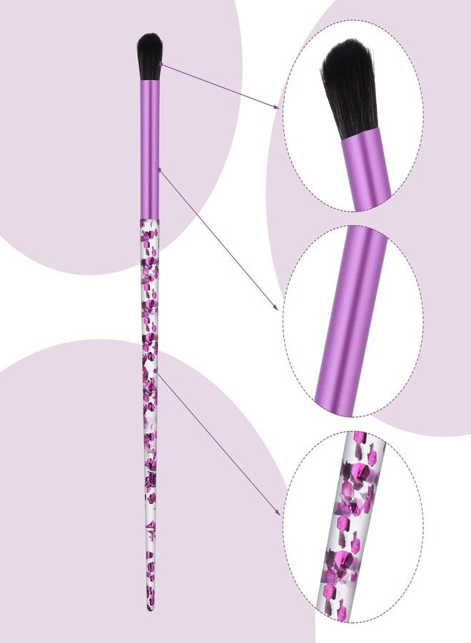 ولهيف مجموعة فرش مكياج العيون WLLHYF المحمولة، 4 قطع، مجموعة فرش احترافية لدمج ظلال العيون والشفاه والعيون، مناسبة لدمج ظلال العيون والحواجب، أداة مكياج للنساء والفتيات - Image 3