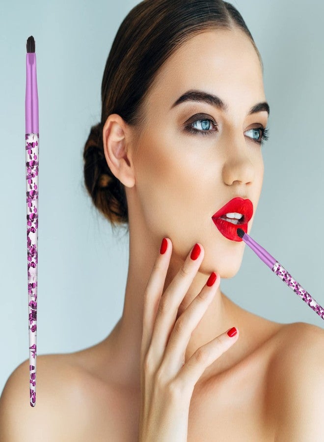 ولهيف مجموعة فرش مكياج العيون WLLHYF المحمولة، 4 قطع، مجموعة فرش احترافية لدمج ظلال العيون والشفاه والعيون، مناسبة لدمج ظلال العيون والحواجب، أداة مكياج للنساء والفتيات - Image 5