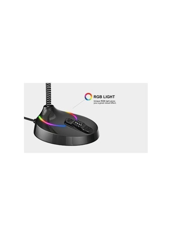 هافيت - هافيت هافيت GK55 USB RGB إضاءة مايك للألعاب للكمبيوتر - Image 1
