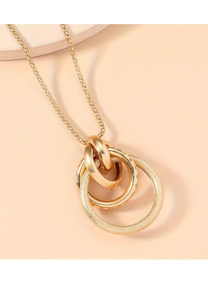 Home Clearance Sale New Trendy Versatile Long Sweater Chain Necklace - Image 5