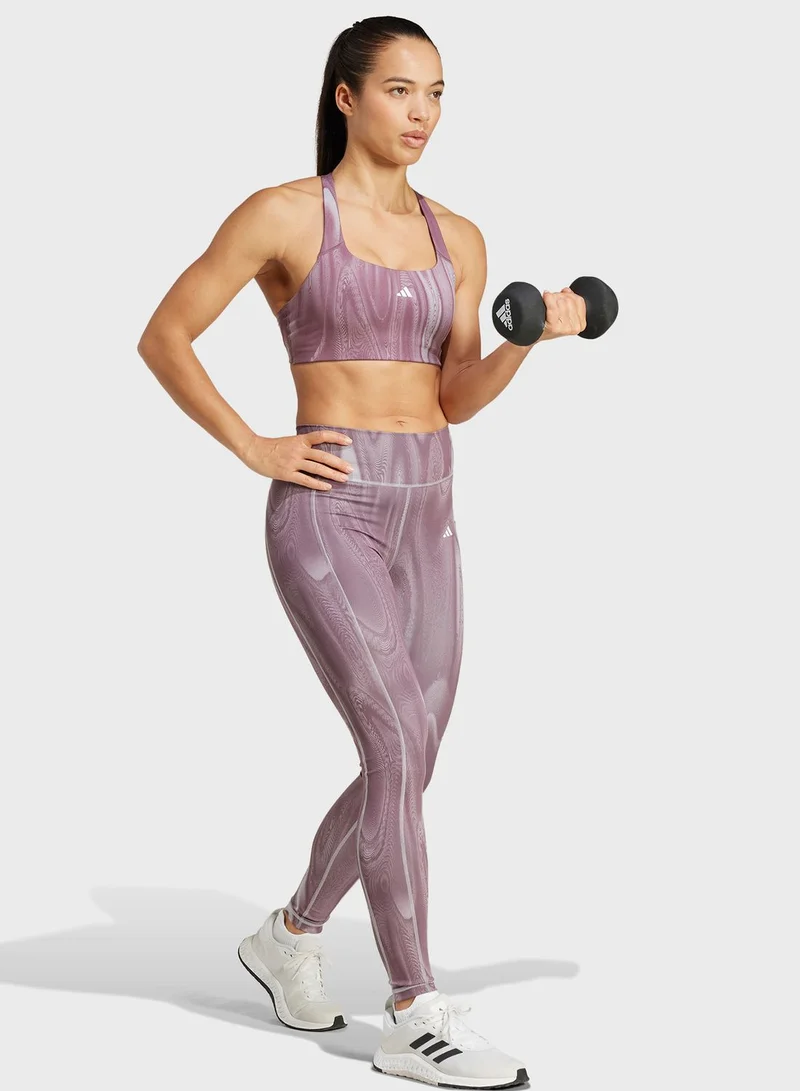Adidas Powerimpact 3 Stripe Bra