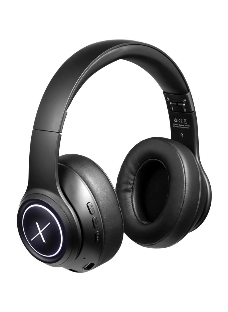 فولكانو سماعات بلوتوث من سلسلة فولكانو VK-2021-BK X كوازار، لون أسود