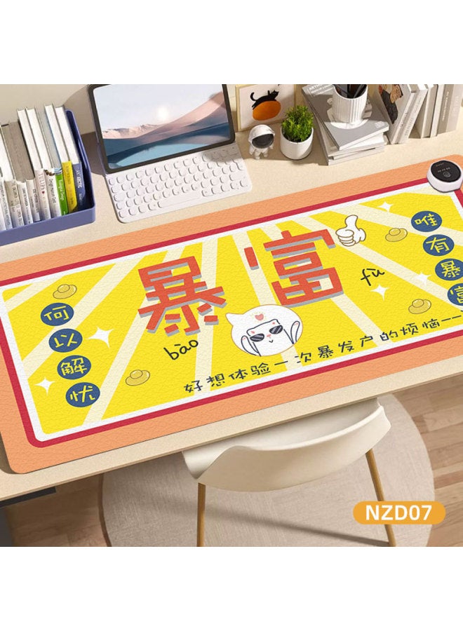 Heating Hand Warmer Large Desk Pad Large Mouse Pad Cartoon Animation Cute Learning Office Game Source Manufacturer-Color:330*800*2mm-Pattern:7 - Image 1