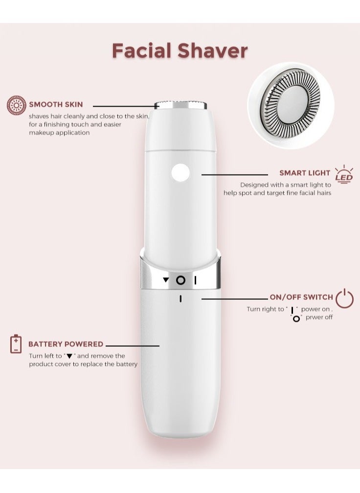 keloray Face Mini Hair Remover FS1000, Electric Facial Hair Removal for Women, for On-the-Go  - Image 4