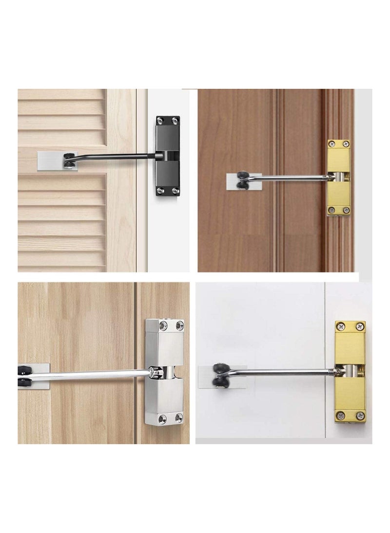 Stainless Steel Automatic Door Closer for Residential  Commercial Use, Adjustable Speed Control, Elegant Gold Finish - Image 4