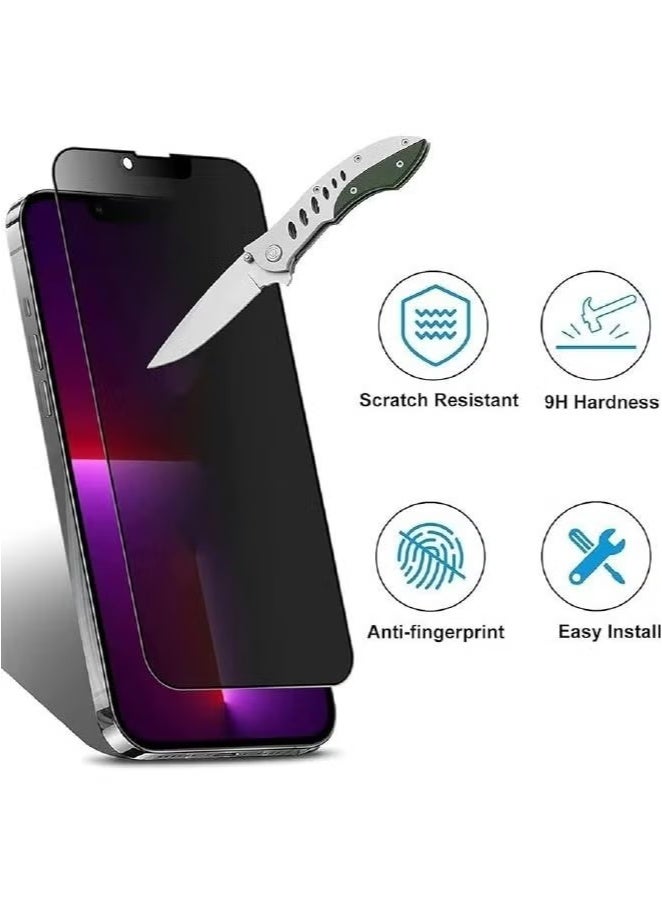 Nano Glass Privacy Screen Protector, Anti-Fingerprint, Tweezers, iPhone 15 Pro Max Case, Hard  - Image 4
