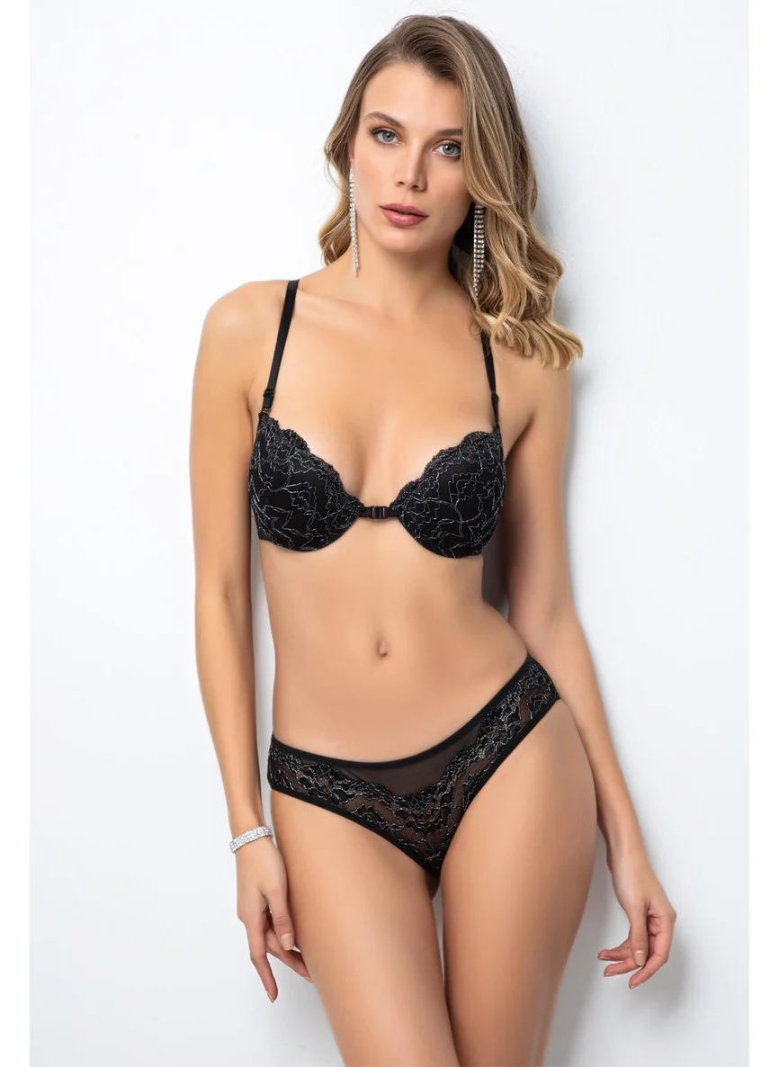 Miorre Silver Lace Bra Set