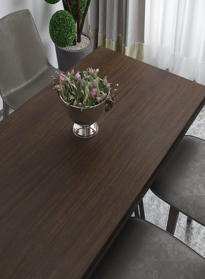 CRE8TIVE Dark Brown Wood Contact Paper Wood Wallpaper Peel and Stick Countertops Waterproof Distressed Wood Look Contact Paper Self Adhesive Textured Wood Grain Vinyl Wrap for Bedroom Kitchen 12"x80" - Image 3