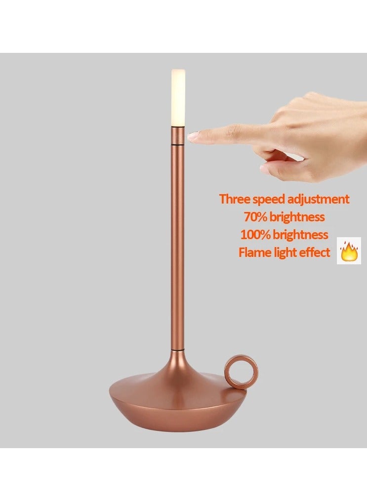 AROAQ Rechargeable Wireless Touch Table Lamp for Bedroom USB-C Desk Lamp Camping Candle Creative Lamp - Image 1