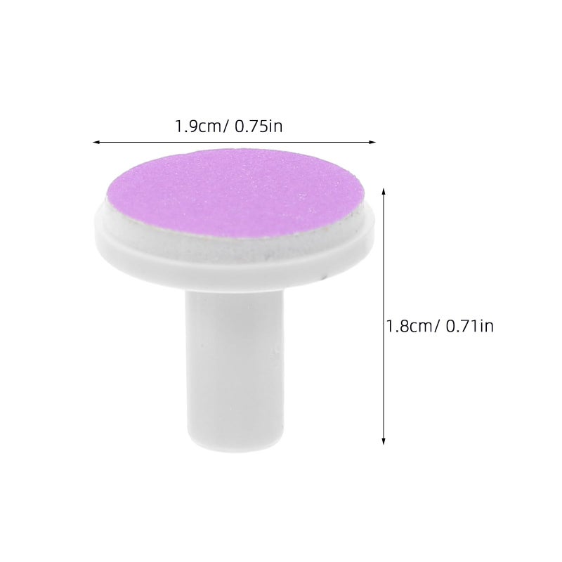 Electric Nail Grinder Replacement Heads 30 Pcs Red Purple Green Polishing Buffer Pads - Image 3