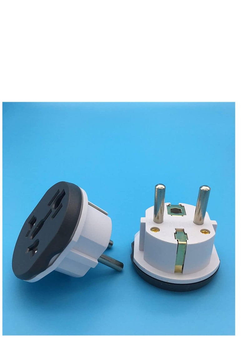 Travel Adapter 16A AC Port Travel Conversion EU Adapter Plug 5pcs - Image 2