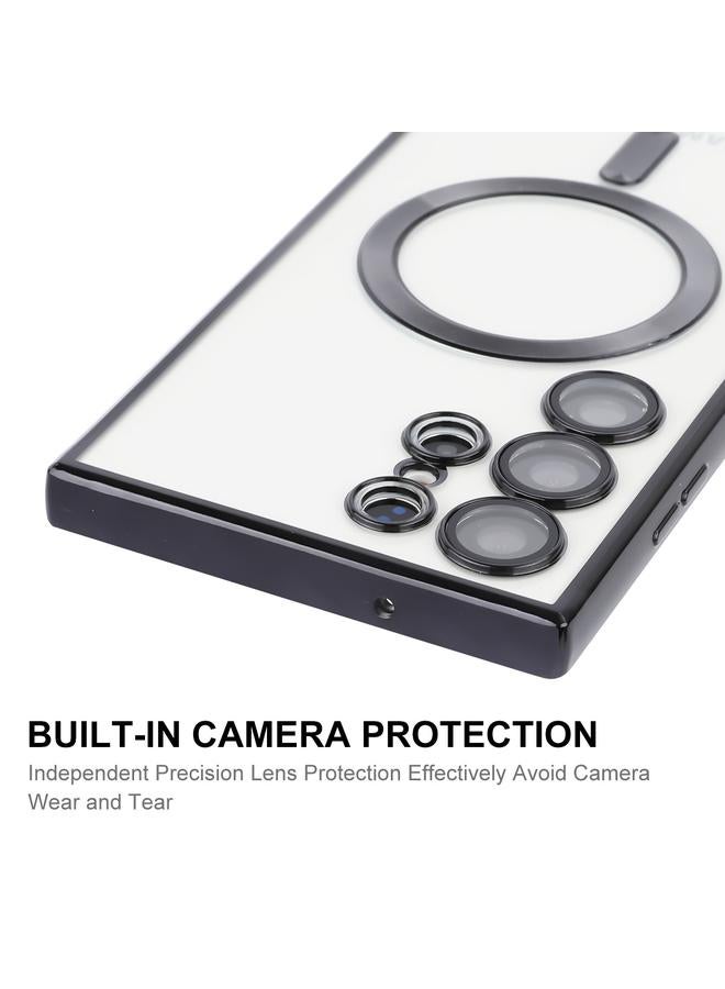 ENKAY Case For Samsung Galaxy S23 Ultra 5G Electroplated MagSafe Shockproof TPU Phone Case with Lens Film - Image 4