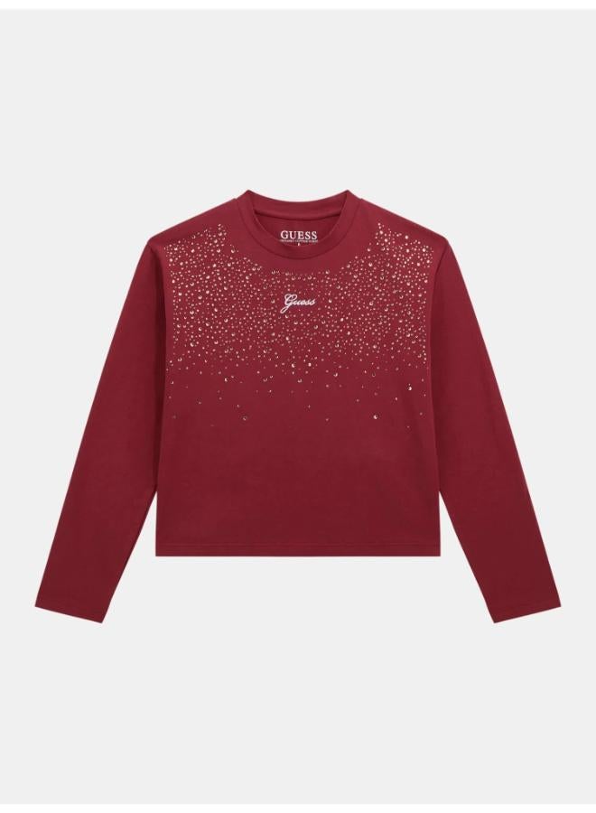 GUESS Kids Printed Crew neck T-Shirt - Image 4