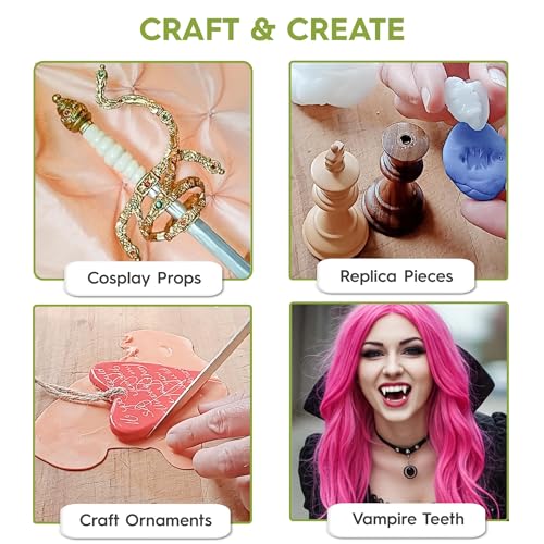 Polly Plastics Professional-Grade Moldable Plastic Pellets by Polly Plastics - Cosplay & Hobbyist Supplies for Crafting, Repairs, and More - Re-Seal Bag with Idea Booklet (7 oz) - Image 5
