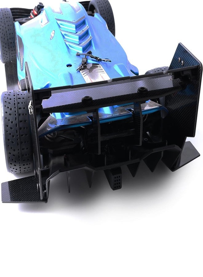 ZRRC 2MM Carbon Fiber Rear Winglets Aero Under-Wing Flaps for Arrma 1/7 Limitless/Infraction/Felony 6S ARA320518 Rear Diffuser Extension, Rear Wing Lower Diffuser Plates Downforce Upgrades - Image 5