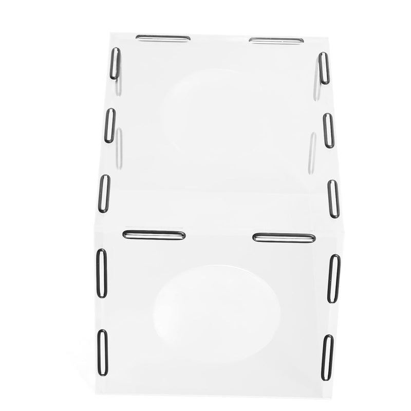 Enclosed Grinding Dust Box Acrylic, Table Polisher Dust Box with 2 Holes, Highly Transparent Rectangle Hand Polishing Dust Cover for Engraving and Sanding - Image 3