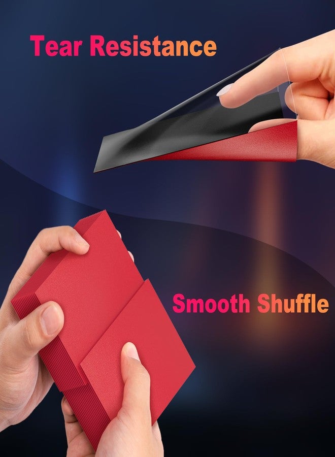 Proijeut 200 Pack Card Sleeves, Matte Dual Trading Card Sleeves with Opaque Back & Smooth Shuffle, Tear Resistant Card Protectors for MTG (Angry Red) - Image 5