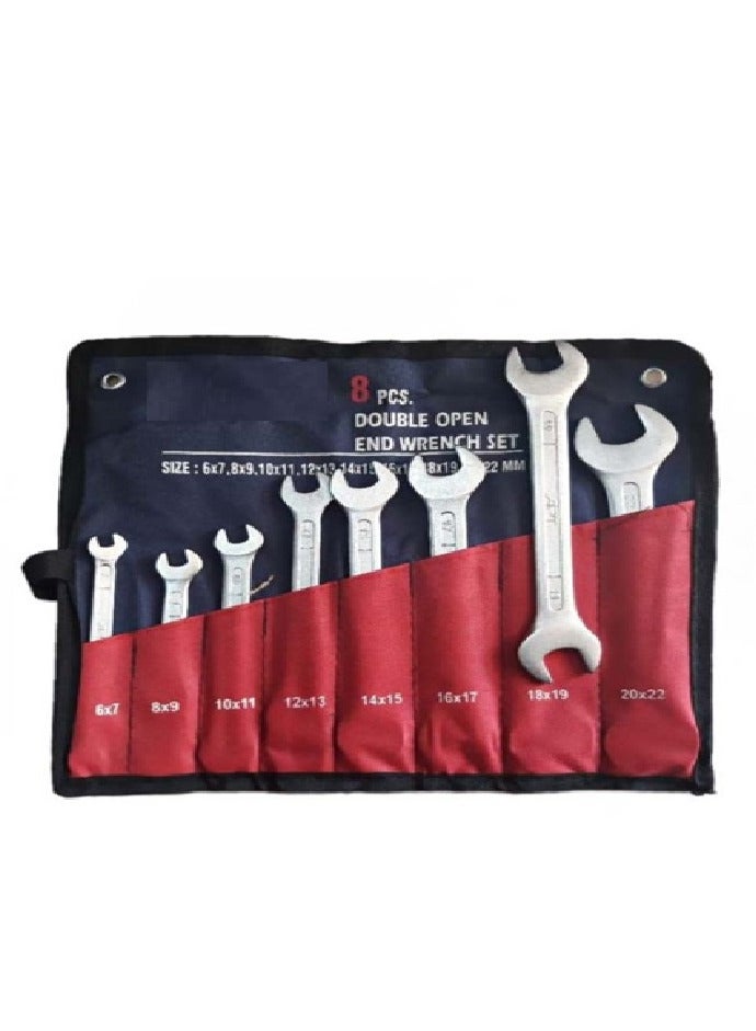 8-piece German-style nickel-plated wrench set, WORLD KING