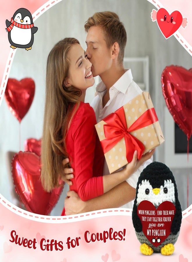 OASSIE Anniversary Wedding Gifts for Men Women - Handmade Positive Penguin Crochet - Romantic Birthday Christmas I Love You Gifts for Him Her Boyfriend Girlfriend, Couple Husband Wife Gift Ideas - Image 2