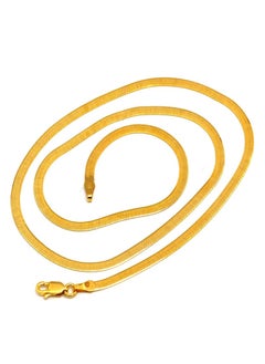 Gold Zone Real Gold Omega Snake Herringbone Belt Chain Necklace  - Image 2