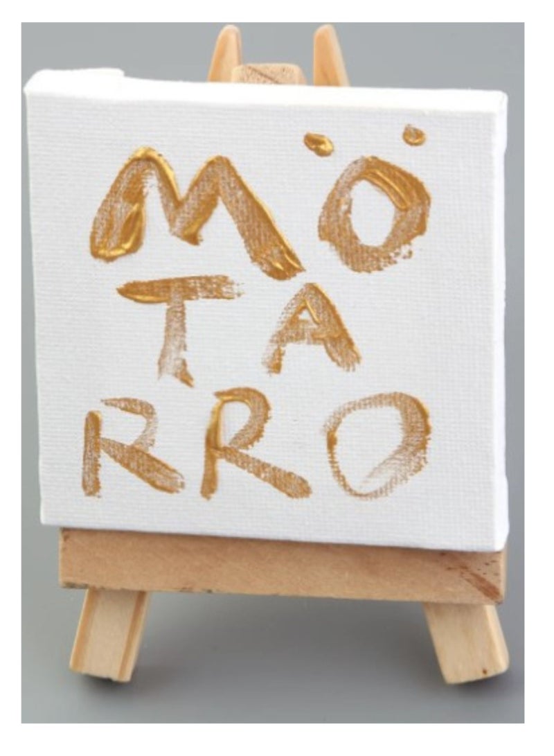 MOTARRO Mini Art Painting Craft Drawing Kids Easel 6X6CM With Stand  White Cotton Artist Canvas Boards for Painting Acrylic Pouring Oil Paint Dry & Wet Art Media  - Image 3