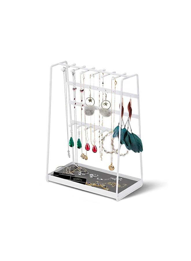 IAF 3in1 Jewelry Stand Organizer - White - Image 2