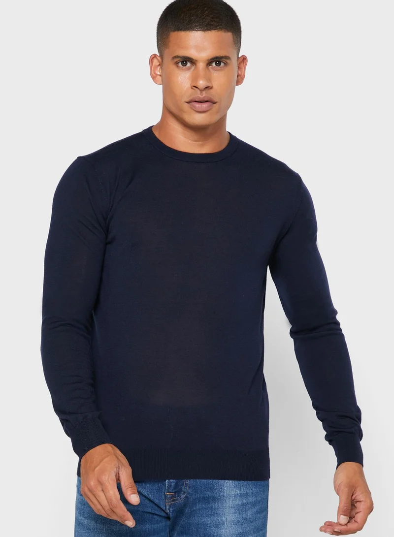 Mango Man Essential Crew Neck Sweater