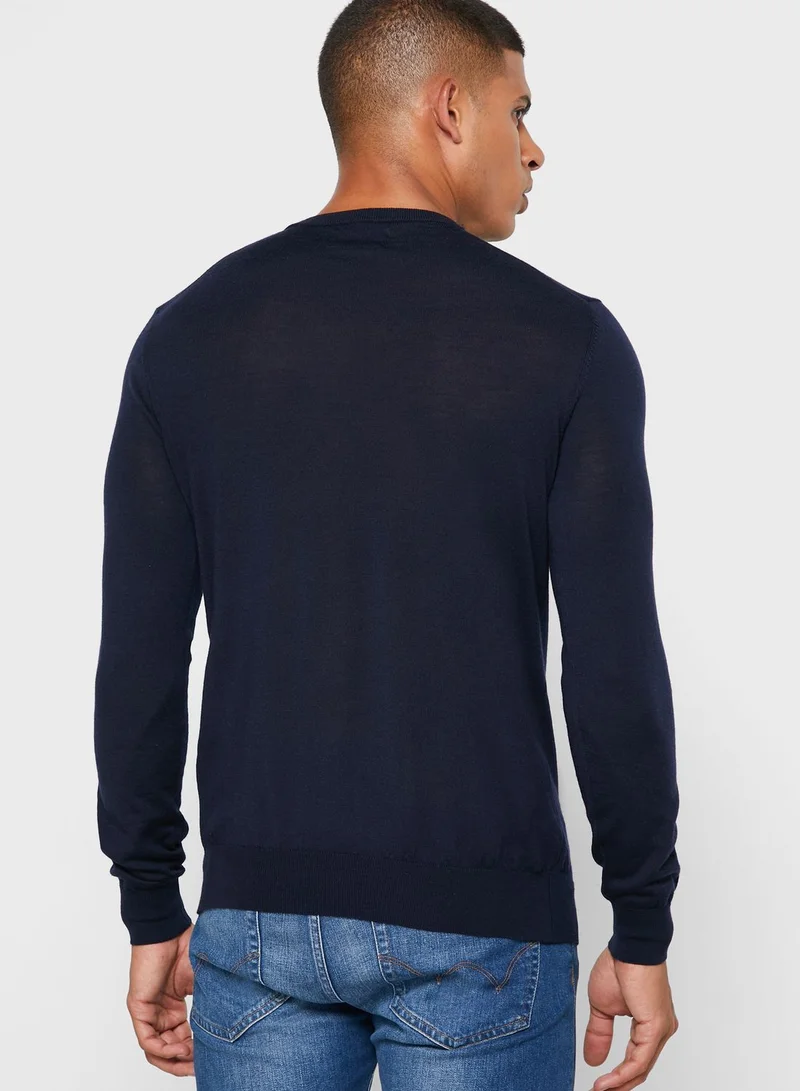 Mango Man Essential Crew Neck Sweater